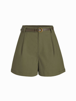 Cider - Belted High Waist Trouser Short