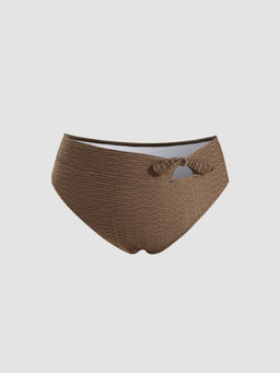 Cider - Cheeky Bowknot Knitted Bikini Bottom Curve & Plus