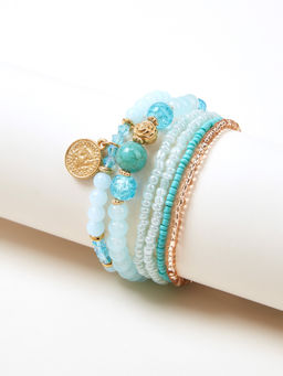 Cider - 6Pcs Crystal Beaded Bracelet