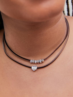 Cider - Heart Decor Layered Necklace