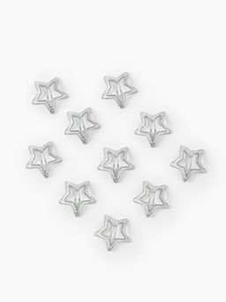 Cider - 10Pcs Glittering Star Shaped Small Hair Clips