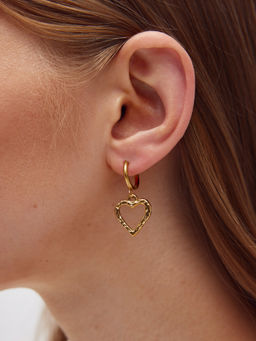 Cider - Heart Drop Earrings