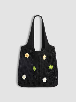Cider - 3D Flower Crochet Tote Bag