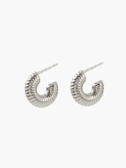 Cider - 18K Gold Plated C-Shaped Hoop Earrings