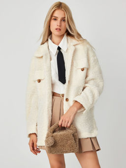 Cider - Fluffy Small Top Handle Handbag