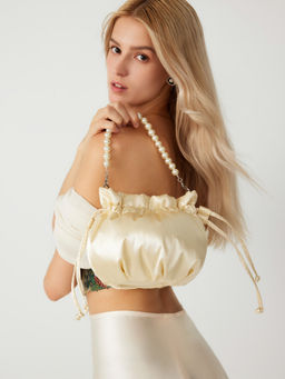 Cider - Pearl Top Handle Clutch Handbag