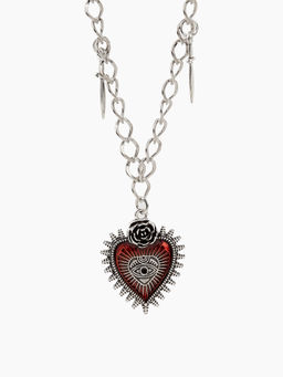 Cider - Gothic Style Heart Shaped Pendant Necklace