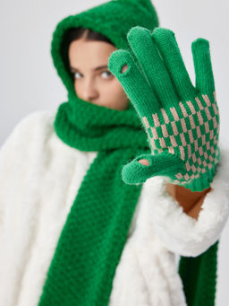 Cider - Check Pattern Touchscreen Gloves