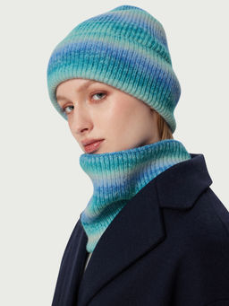 Cider - Wool Tie Dye Knitted Beanie & Scarf
