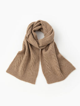 Cider - Wool Cable Knit Scarf