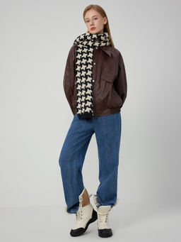 Cider - Winter Warm Houndstooth Scarf