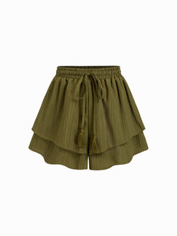 Cider - Double Layered Baggy Pull-On Shorts