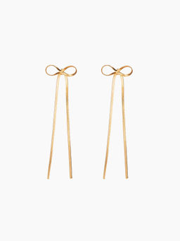 Cider - Bowknot Shaped Drop Earrings