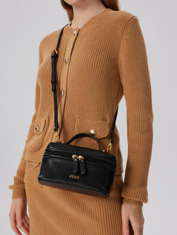 Cider - Classic Faux Leather Adjustable Strap Top Handle Bag
