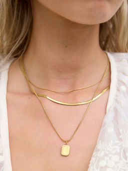 Cider - 3 Layers Pendant Stainless Steel Necklace