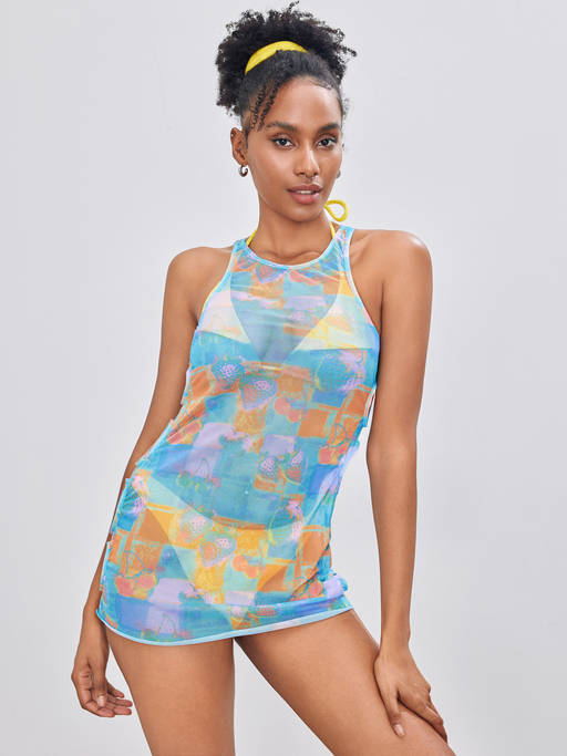 cider cut out dress Buy Mesh Round Neck Abstract Cover Up (XS) Online Velvet Dresses in the Style Season Description: Talla:6 One shoulder