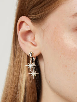 Cider - Star Decor Rhinestone Ear Studs