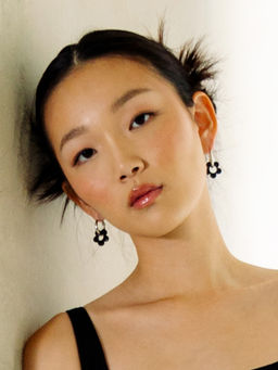 Cider - Flower Hoop Earrings