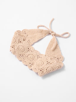 Cider - Floral Knit Headscarf