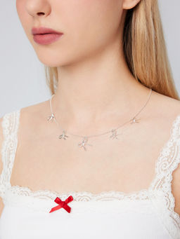 Cider - Multiple Bowknot Beaded necklace