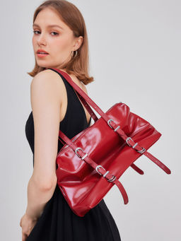 Cider - Double-Buckle Tote Bag