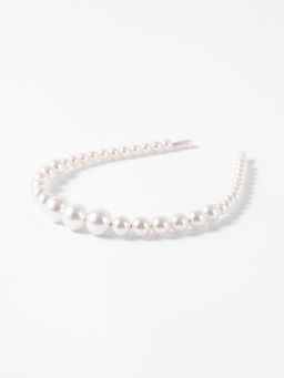 Cider - Faux Pearl Beaded Headband