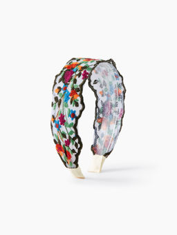 Cider - Floral Embroidered Headband