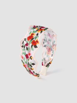 Cider - Floral Embroidered Headband