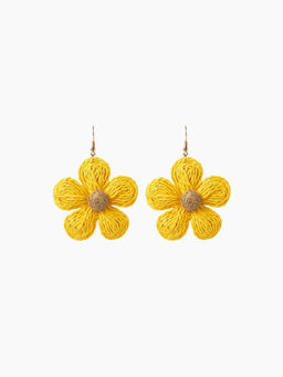 Cider - Woven Floral Earrings