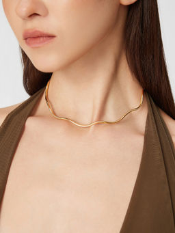 Cider - Wave Metallic Necklace