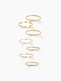 Cider - 7Pcs Metallic Ring