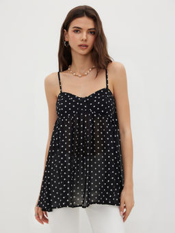 Cider - Chiffon Leopard Bowknot Oversized Mini Nightdress