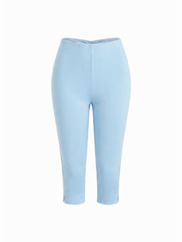 Cider - Low Rise High Stretch Split Knee Length Capri Leggings