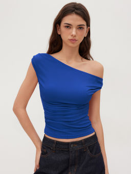 Cider - Off-Shoulder Ruched Top
