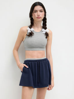 Cider - Scoop Neckline Solid Tank Top With Removable Padding