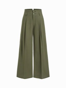 Cider - High Rise Linen Trousers