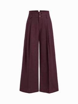 Cider - High Rise Linen Trousers
