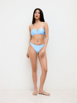 Cider - Sweetheart Neckline Cheeky Criss Cross Bikini Set