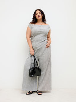 Cider - Cotton-Blend Off-Shoulder Ruched Jumpsuit Curve & Plus