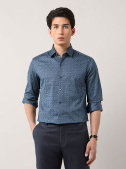 Arrow - Men Blue Printed Formal Shirt