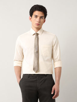 Arrow - Men Yellow Checks Formal Shirt