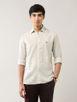 Arrow Sports - Men Green Stripes Casual Shirt