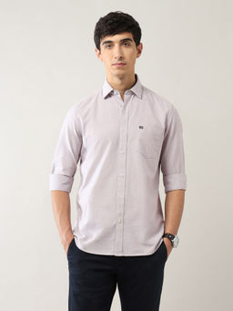 Arrow Sports - Men Purple Solid Casual Shirt