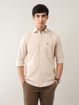 Arrow Sports - Men Beige Solid Casual Shirt
