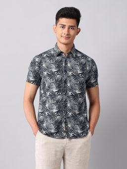 U.S. Polo Assn. Denim Co. - Men Grey Printed Casual Shirt