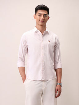 U.S. Polo Assn. Denim Co. - Men Pink Stripes Casual Shirt