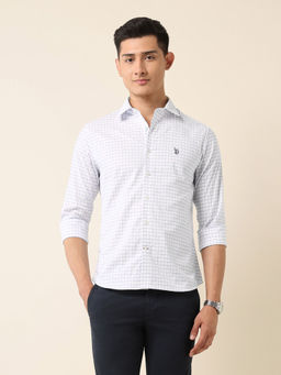 U.S. POLO ASSN. - Men Blue Checks Casual Shirt