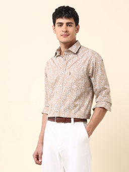 U.S. POLO ASSN. - Men Brown Floral Casual Shirt