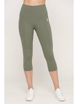 Zivame - Zelocity Quick Dry Training 3/4th Leggings - Tea