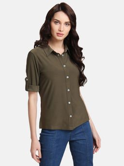 Kazo - Olive Solid Shirt